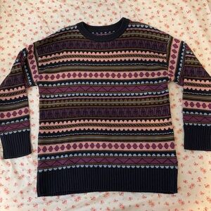 Men's Multicolor Patterned Sweater